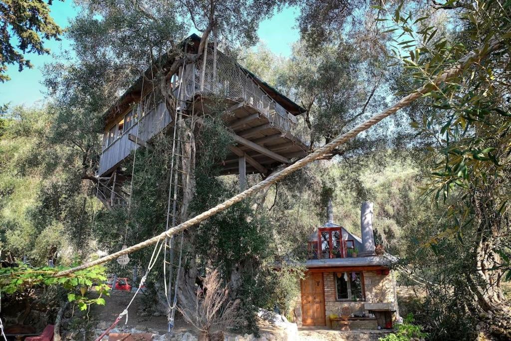 Вілла Margaritis'S Treehouse Paramonas  Екстер'єр фото