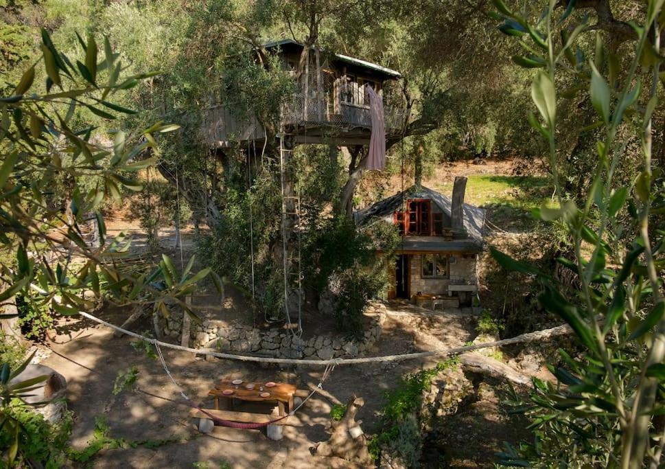Вілла Margaritis'S Treehouse Paramonas  Екстер'єр фото